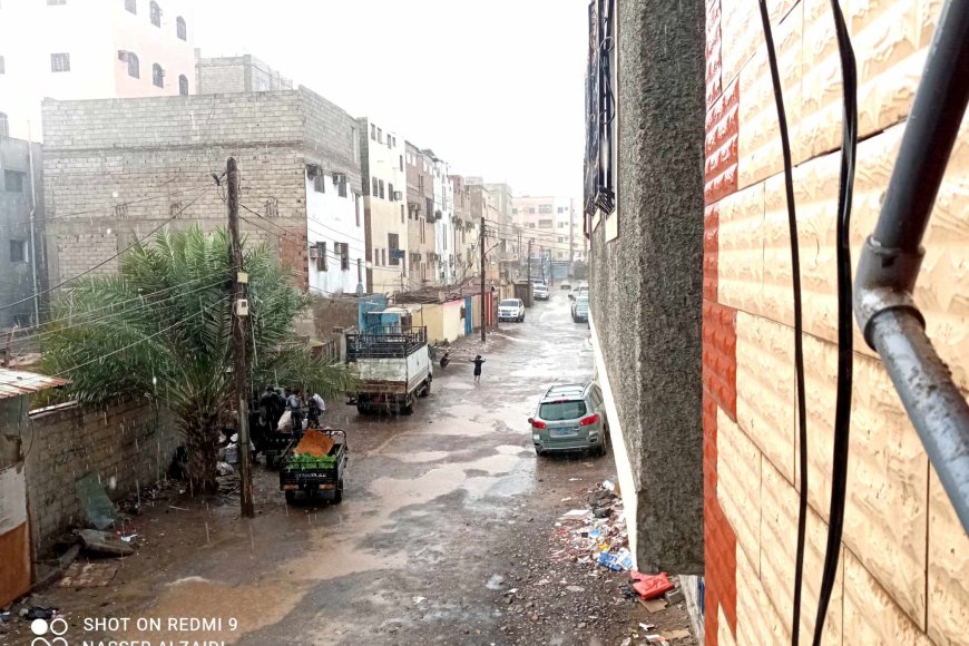 هطول أمطار خفيفة على عدن