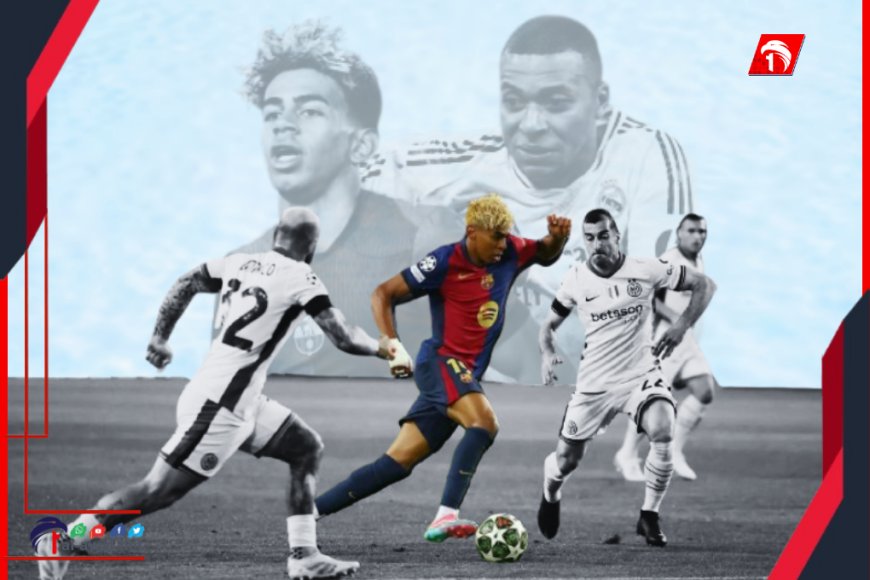 بالفيديو.. لامين يامال (يحطّم) مبابي ويكتب تاريخا جديدا في دوري أبطال أوروبا