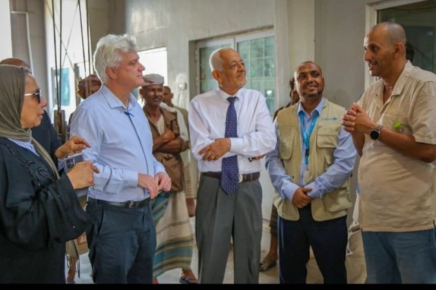 المدير الإقليمي لليونيسيف يطّلع على وضع منظومة المياه في عدن