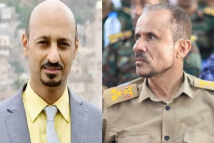 مدير عام مديرية القاهرة يعزي مستشار قائد محور تعز في استشهاد نجله