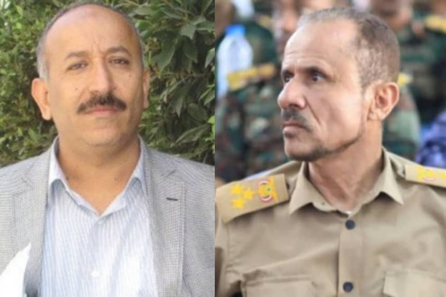 البرلماني علي المعمري يعزي العميد عبده فرحان في استشهاد نجله البطل عمر