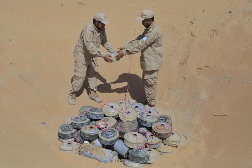 شبوة: مشروع مسام يتلف 600 لغم وعبوة ناسفة 