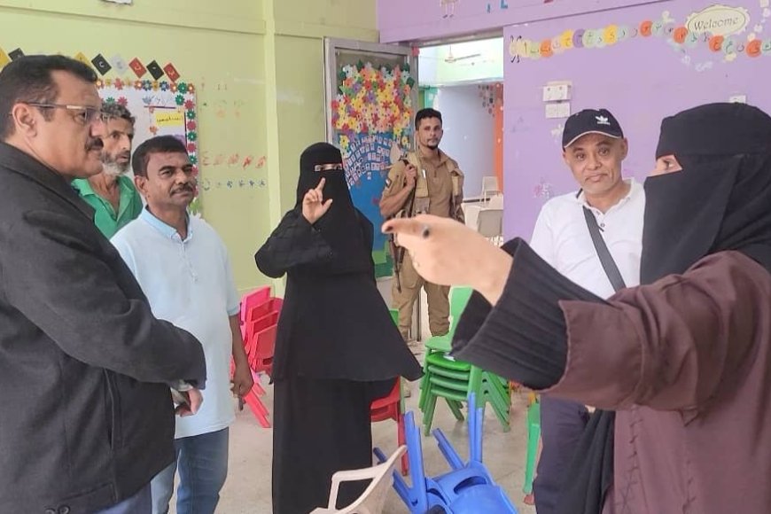 مدير عام المنصورة يتفقد أعمال الترميمات في روضة الشهيد محمد باصهيب