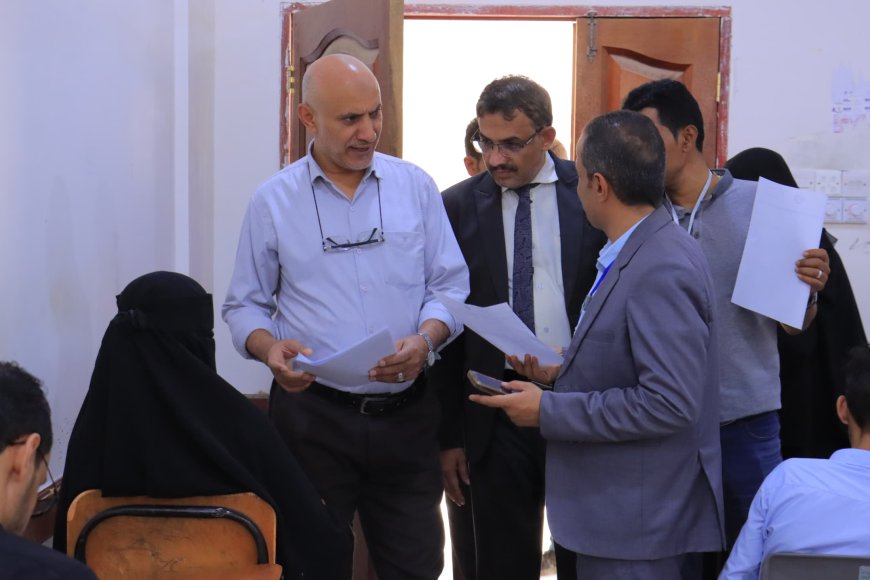 جامعة إقليم سبأ تُدشّن اختبارات المفاضلة للدفعة السادسة بكلية الطب بمشاركة 537 متقدّم 