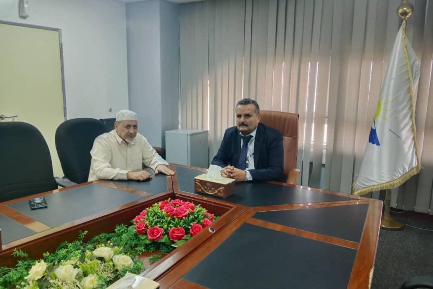 مدير مطار عدن الدولي يلتقي رئيس مكتب التنسيق وتسهيل حركة المنظمات الدولية والجهات المانحة