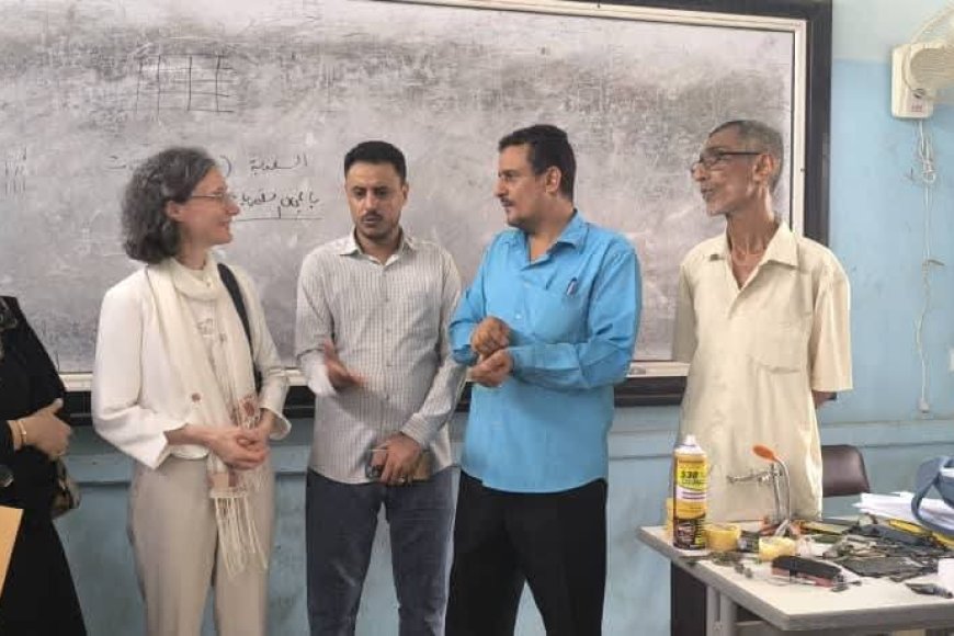 السفيره الفرنسية تزور المعهد الوطني للتقنيين والمدربين دارسعد لتعزيز التعاون في مجال التعليم الفني
