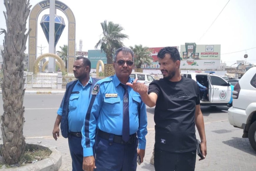 العميد القلعة يتفقد مشروع إعادة الإشارات الضوئية المرورية في المنصورة