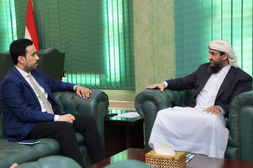 عضو مجلس القيادة المحرمي يلتقي رئيس هيئة التشاور والمصالحة