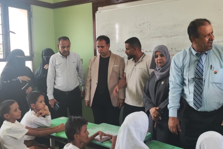 الوكيل الشوذبي يتفقد طلاب ذوي الاحتياجات الخاصة بالبريقة