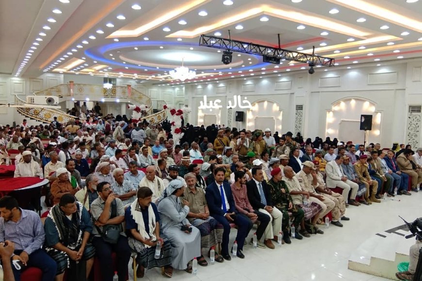 منظمات المجتمع المدني تكرم الشخصية الاجتماعية والسياسية حسن غيثان وسط مشاركة وأسعة بأبين