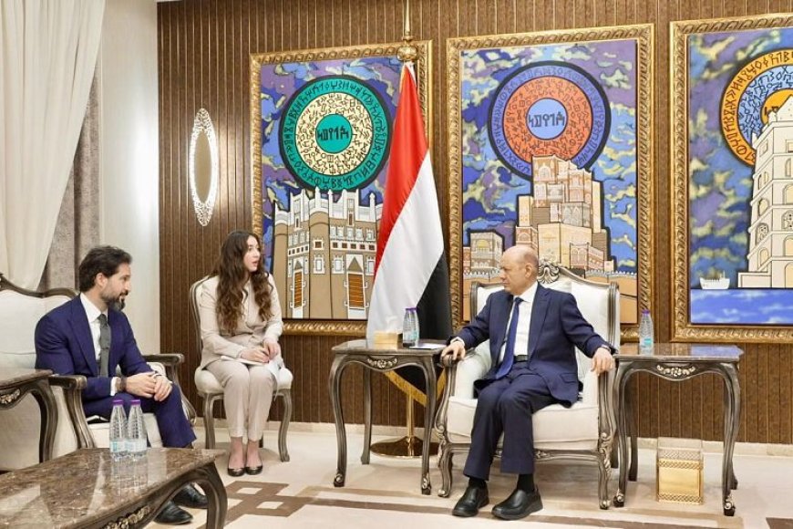 رئيس مجلس القيادة يستقبل القائم بأعمال سفارة الولايات المتحدة