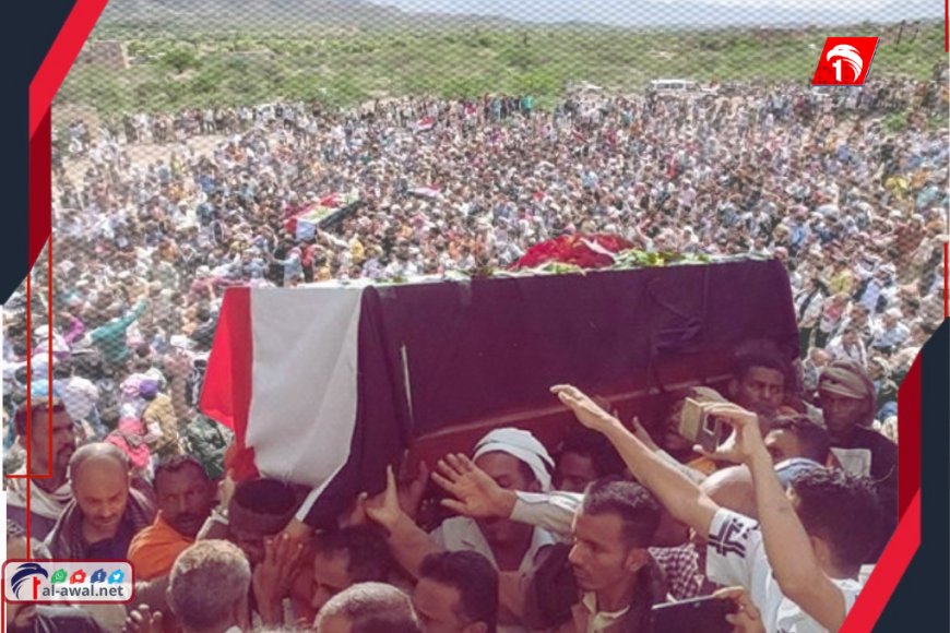 تشييع مهيب للشهيدة إفتهان المشهري مديرة صندوق النظافة في تعز