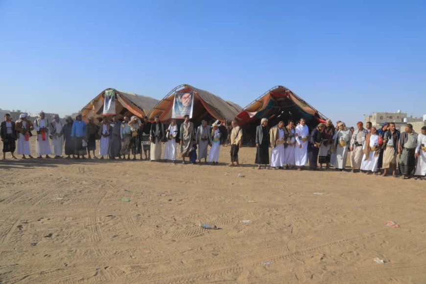 رفع مخيم الشهيد يونس الشريحي في مأرب بعد توافد قبلي واسع وتعهدات رسمية بكشف الجناة