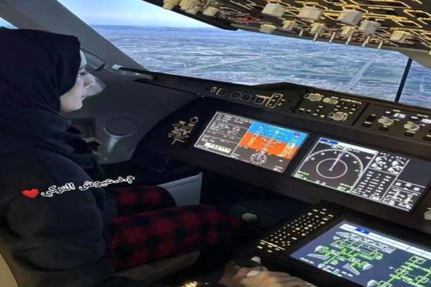 فتاة يمنية تحقق حلم الطيران الحربي في سماء الصين