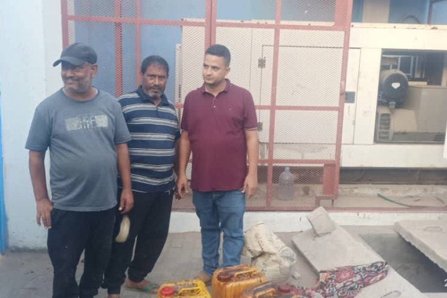 مؤسسة مياه عدن تزود ثلاث محطات لضخ المياه بالوقود لضمان استمرارية الخدمة