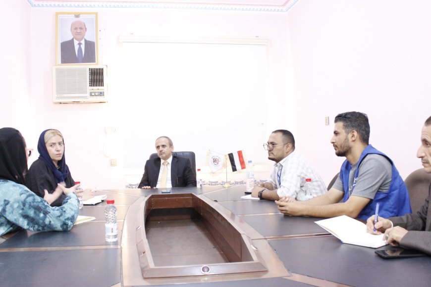 الوصابي يبحث مع منظمة الهجرة الدولية دعم احتياجات المعاهد المهنية في عدن ولحج وتعز