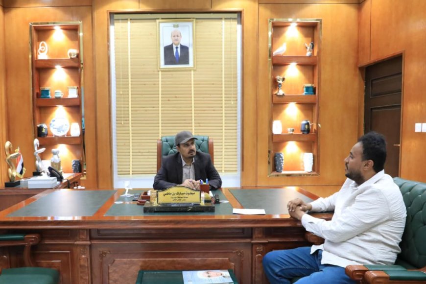 محافظ حضرموت الأستاذ مبخوت بن ماضي يوجه بتسريع العمل في صيانة الخط الدولي "الريان & حضاتهم"