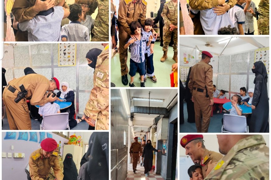 &quot;دعم ذوي الهمم واجب وطني وإنساني&quot;..العميد أوسان العنشلي يزور مؤسسة الحياة بعدن