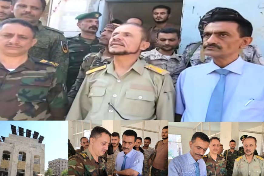 ثمّنت جهود المشمر.. اللجنة الرئاسية بتعز تسلّم مبنى مديرية القاهرة ومبنى إدارة أمنها