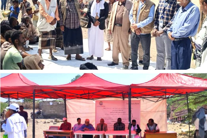 تدشين توزيع 600 رأس ماعز للمستفيدين من مشروع &quot;سبل العيش والقدرة على الصمود&quot; بالمخا