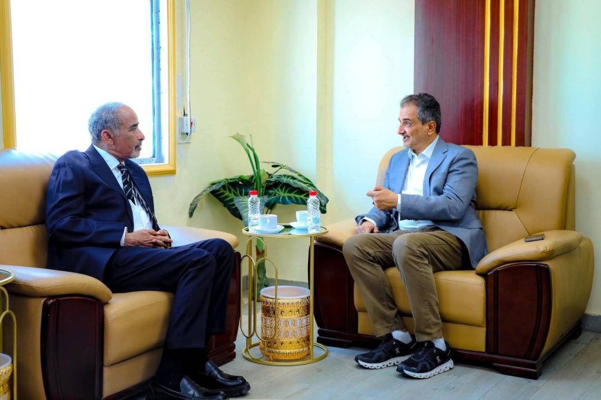 مستشار رئيس مجلس القيادة الرئاسي يناقش مع محافظ العاصمة عدن مستجدات الأوضاع