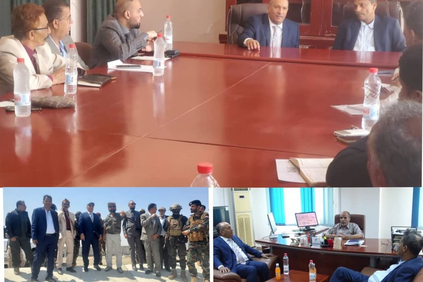 نائب وزير الصناعة والتجارة يزور أبين لبحث تطوير القطاع الصناعي والاستثماري