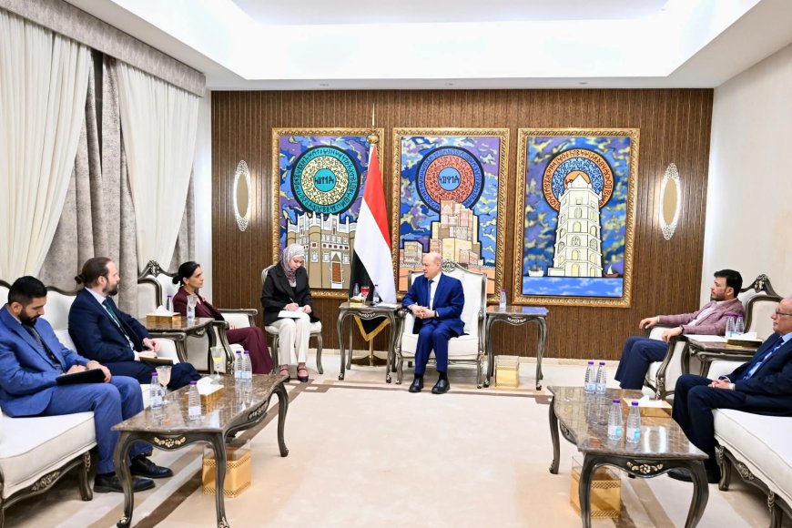 رئيس مجلس القيادة يستقبل سفيرة المملكة المتحدة في عاصمة  المملكة السعودية 