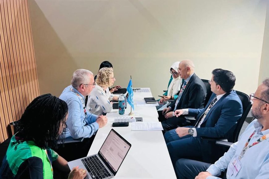 وزير المياه يبحث مع برنامج الأمم المتحدة للبيئة دعم جهود اليمن في التعافي البيئي 