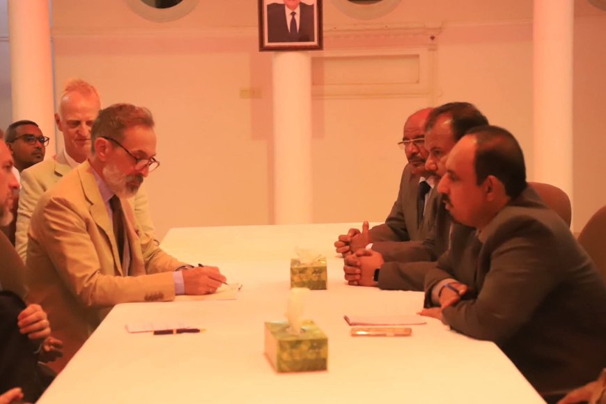 محافظ_حضرموت يبحث في سيئون مع وفود الاتحاد الأوروبي وبرنامج الأمم_المتحدة الإنمائي واليونيسكو تعزيز التعاون المشترك