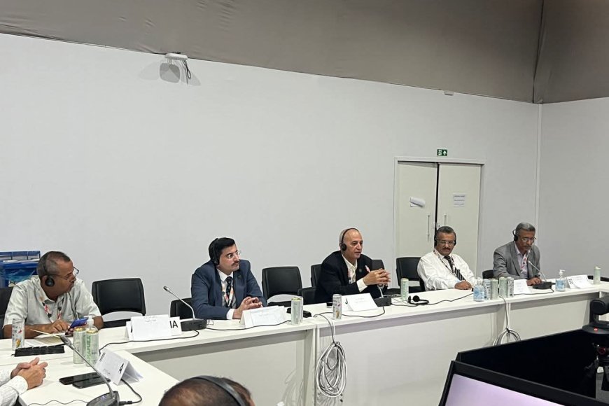 وزير المياه والبيئة يلتقي الوفد اليمني في مؤتمر المناخ COP30 بالبرازيل