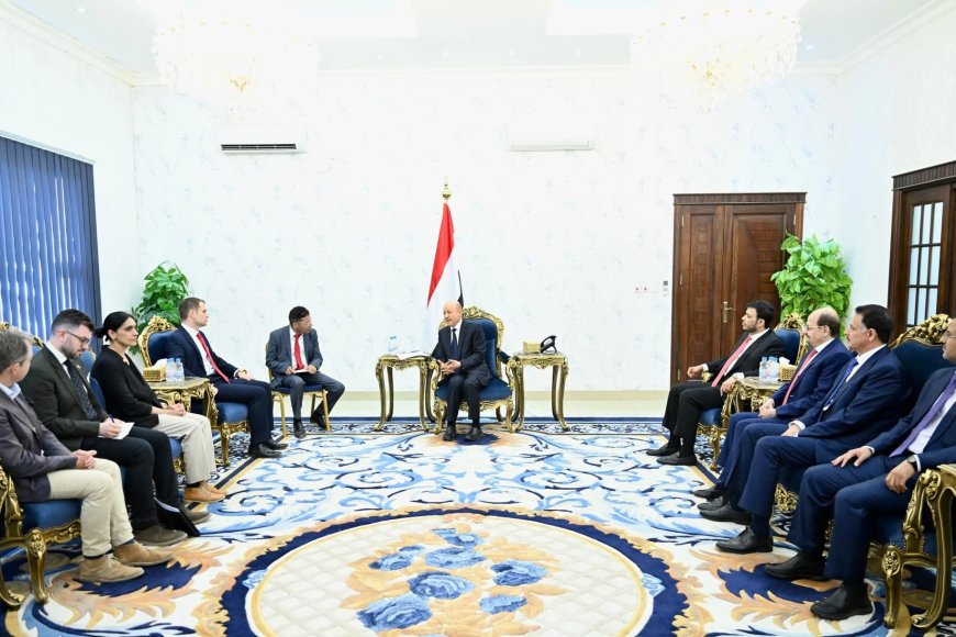 رئيس مجلس القيادة يستقبل وزير الدولة البريطاني لشؤون الشرق الأوسط وشمال إفريقيا