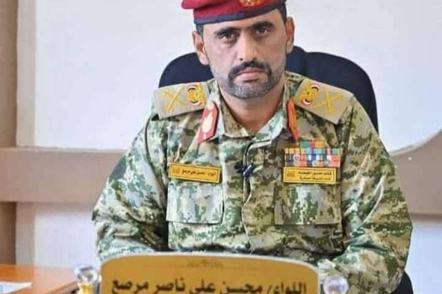 اللواء مرصع يعزي أركان اللواء 111مشاة العميد عارف لقرع المقرومي في وفاة والده