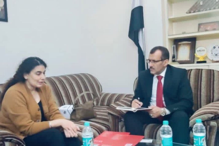 المستشار المخلافي يستقبل عميدة القبول الدولي في كلية PCTE جامعة IKG البنجاب