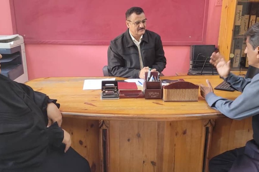 خلال زيارته مكتب التربية والتعليم بالمديرية..مدير عام المنصورة يناقش عدد من القضايا والاستعدادات لاختبارات الفصل الدراسي الأول