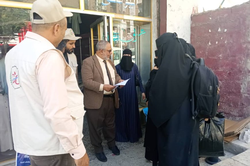 تدشين الحصر في مسح النوايا والحلول الدائمة لمخيمات النزوح بمحافظة تعز
