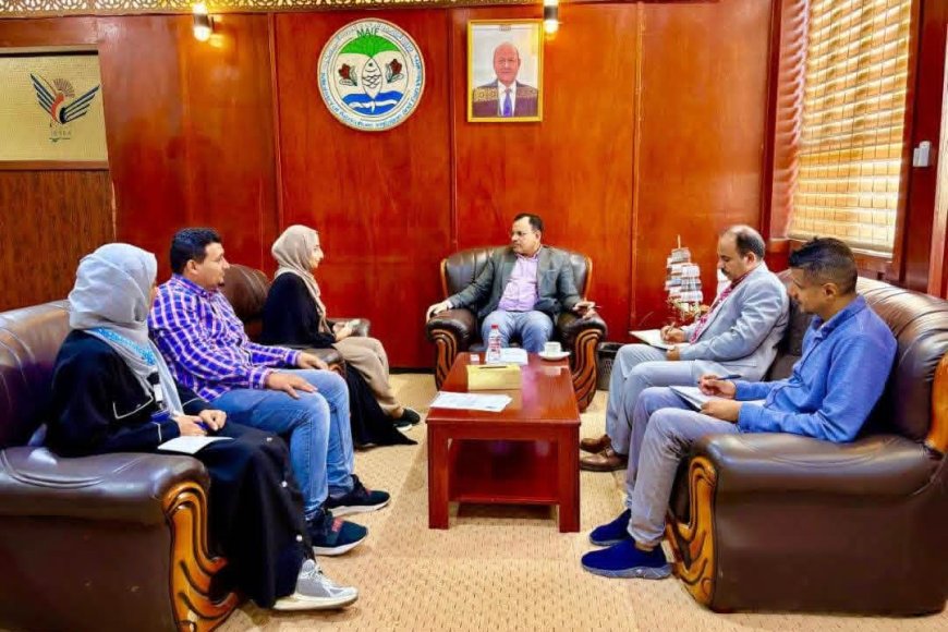 الوزير السقطري يبحث مع منظمة &quot;يمن أيد&quot; تدخلاتها في القطاع الزراعي