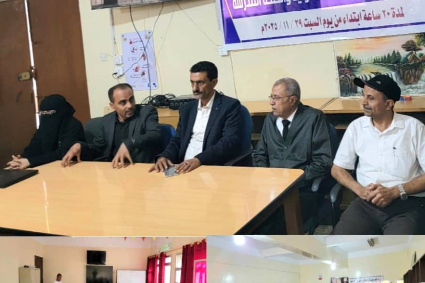 مدير عام «القاهرة» يدشن ثلاث دورات تدريبية لطالبات مدرسة زيد الموشكي بـ«تعز» 