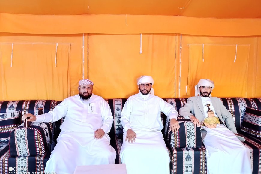 المهرة .. قائد قوات درع الوطن يستقبل الشيخ جميل السمح بلحاف المهري