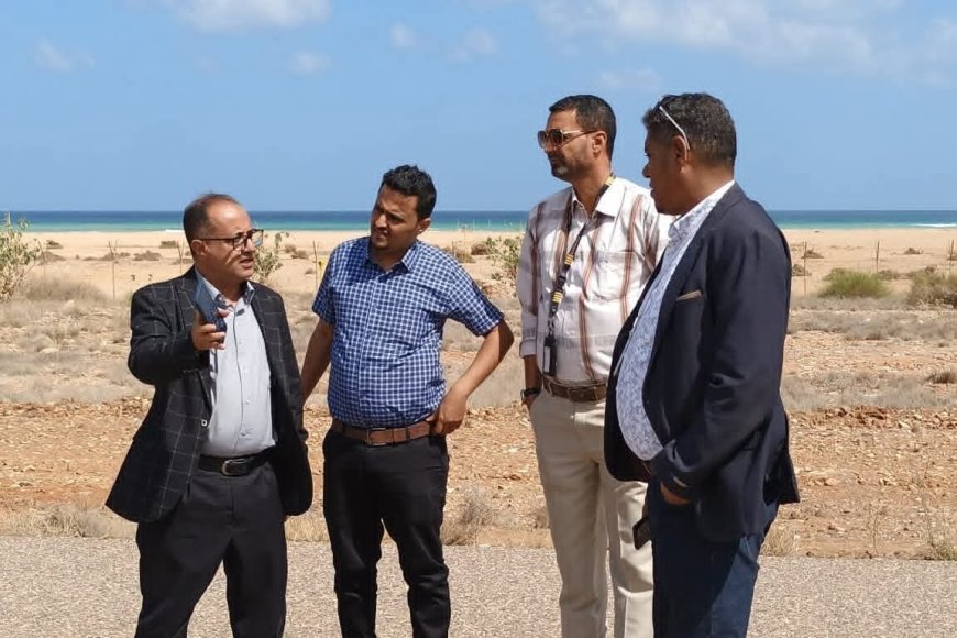 وكيل مساعد قطاع المطارات يختتم زيارته الميدانية التفقدية لمطار سقطرى الدولي