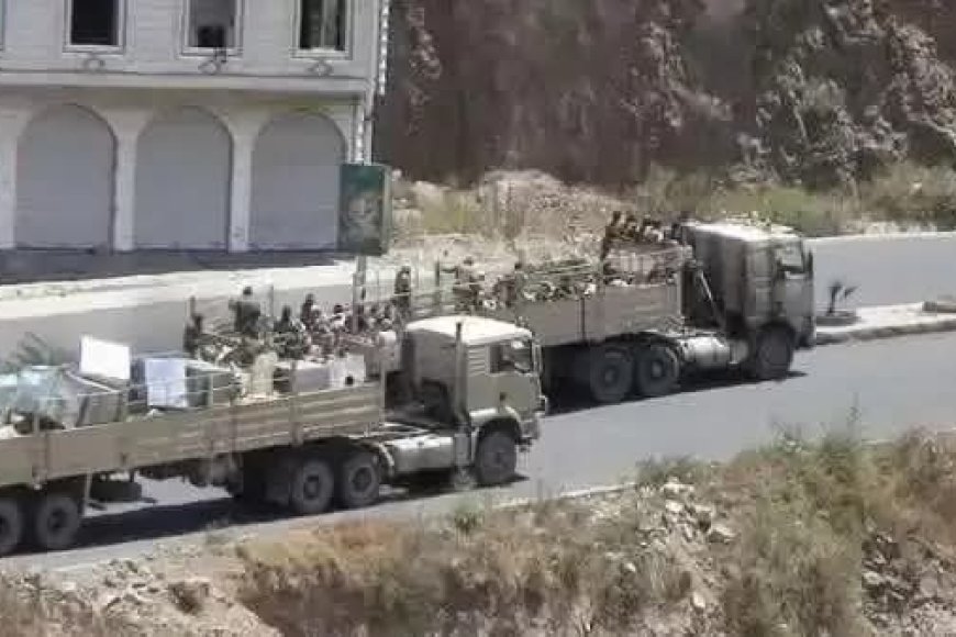 تعز.مليشيات الحوثي شرعت في شق طرق عسكرية جديدة خلف جبل المنعم وجبل الهان