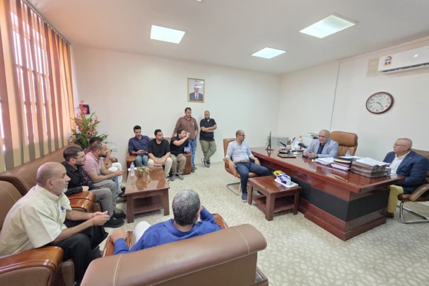 باذيب  يتفقد مقر شركة تيليمن بعدن ويشيد بمشاريع تطوير البنية التحتية