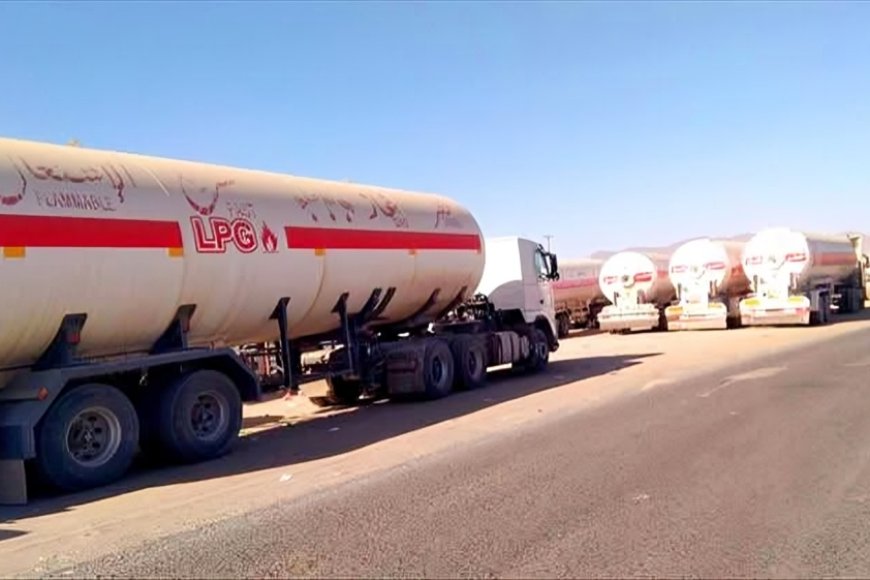 عودة مقطورات الغاز صوب عدن  بعد أسبوع من التوقف
