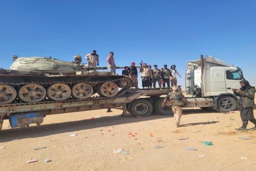 بالصورة قوات العمالقة تحبط تهريب (دبابة) (وألغام) من معسكر قرب الوديعة.. وقائد عسكري يكشف تفاصيل (تواطؤ)!