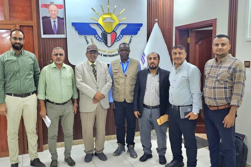 رئيس هيئة الطيران المدني يلتقي فريق مشروع دعم سُبل العيش من خلال دمج التكيف على التغيرات المناخية في المناطق الريفية