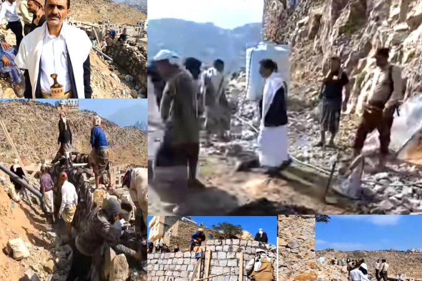 المشمر يتفقد سير العمل في مشروع شق طريق "شعب سلمان" المتفرع من الشارع العام لجبل جِرّة