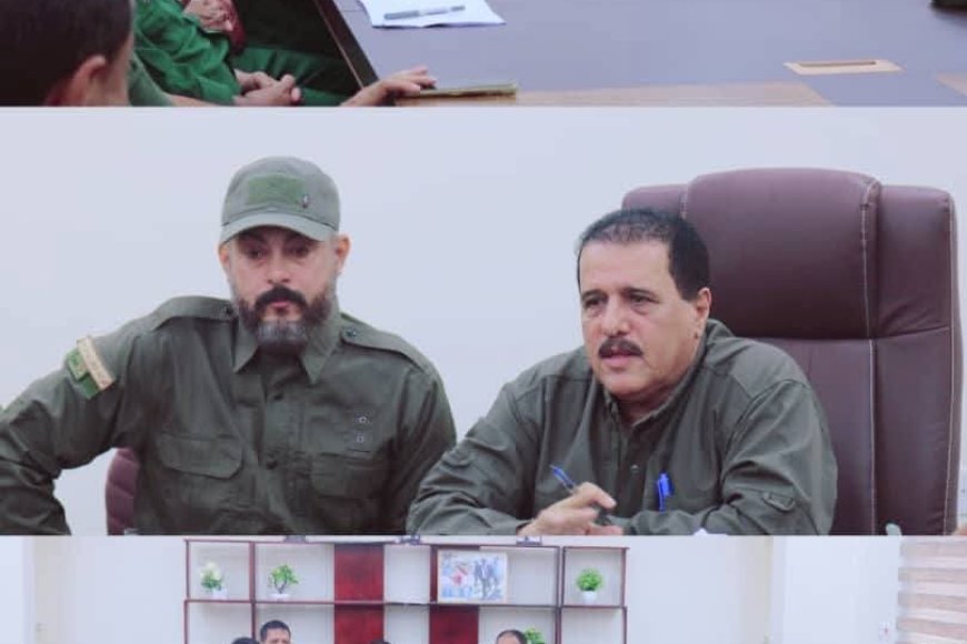 العميد أبو بكر جبر يترأس اجتماعاً أمنياً لمناقشة خطة مواصلة وتعزيز الحملات الأمنية في العاصمة عدن.   