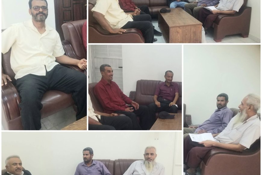 الشكلية يرأس اجتماعا لمناقشة وضع معهد تدريب المهن بمنطقة فقم الشكلية يرأس اجتماعا لمناقشة وضع معهد تدريب المهن بمنطقة فقم