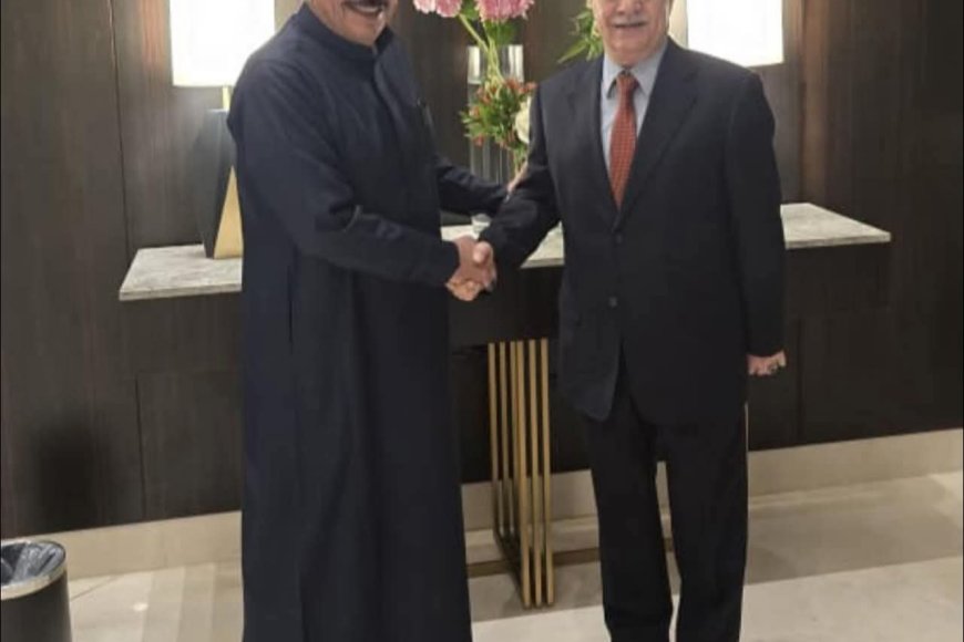 اللواء بن بريك يلتقي مستشار رئيس مجلس القيادة الرئاسي عبد العزيز المفلحي في الرياض