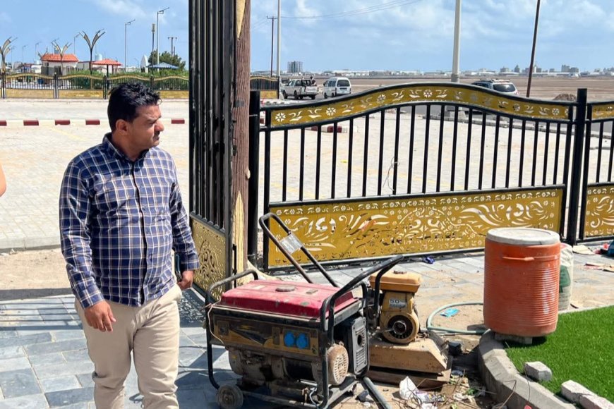 مدير عام مديرية الشيخ عثمان يتفقد أقسام مشروع “فاملي جاردينس”