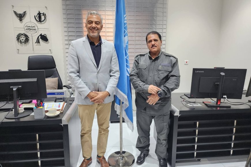 نائب مدير أمن العاصمة عدن يلتقي كبير مستشاري الأمن والسلامة للأمم المتحدة.